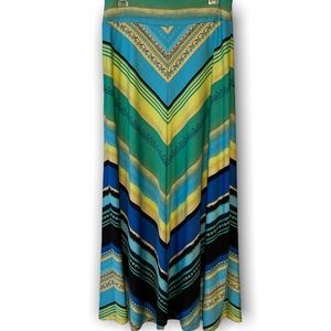 John Paul Richard, size Medium, Tribal Print Maxi Skirt